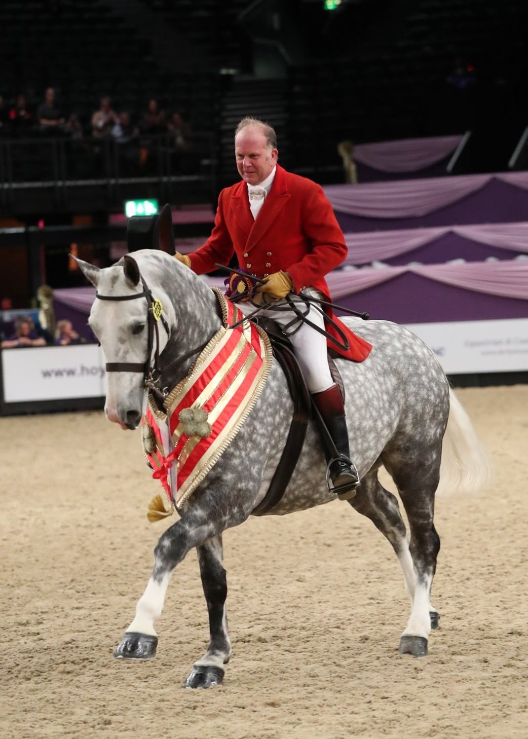 Silver Diamond ridden by Magnus Nicholson